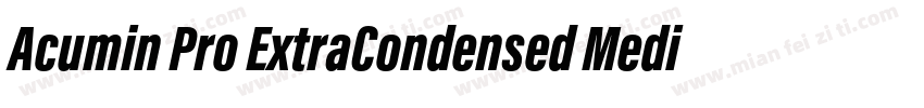 Acumin Pro ExtraCondensed Medium字体转换
